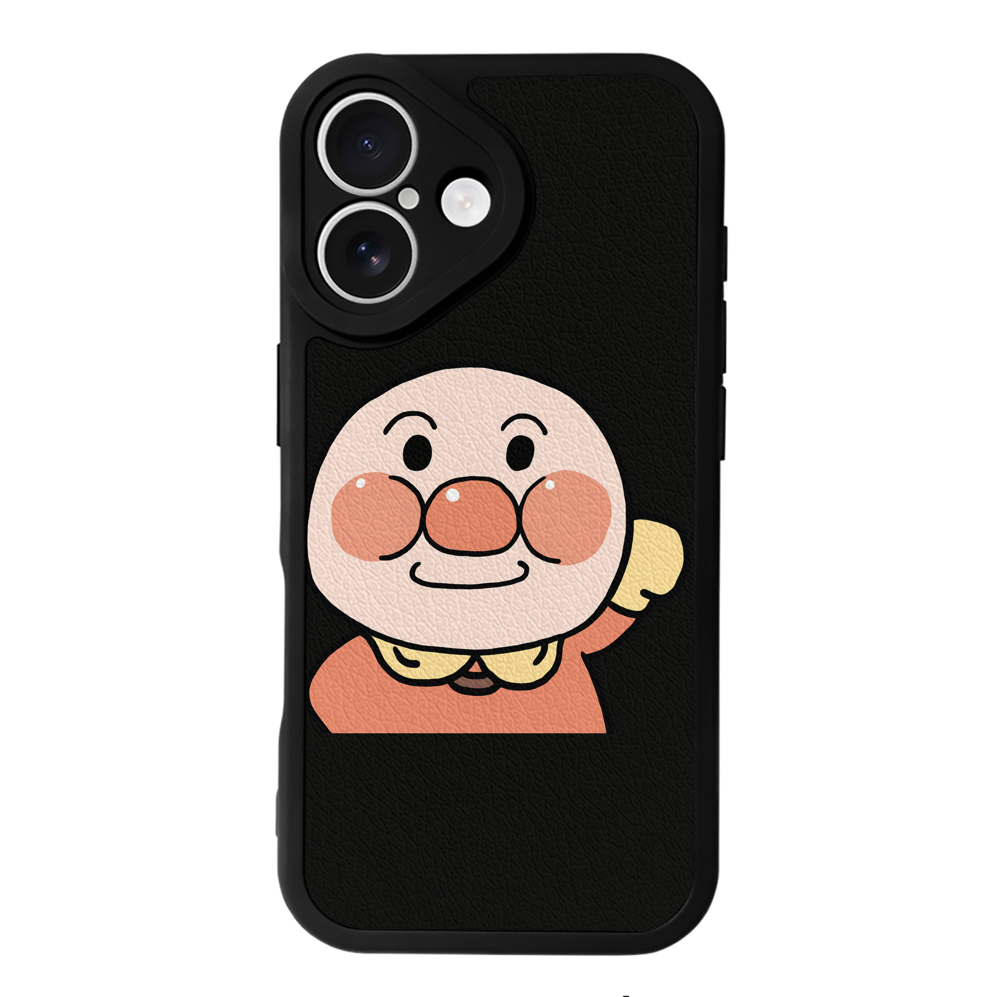 （画像用） アンパンマン Anpanman 【iPhone 16シリーズ対応】シリコンスマホケース（レザー調） 材質：シリコン